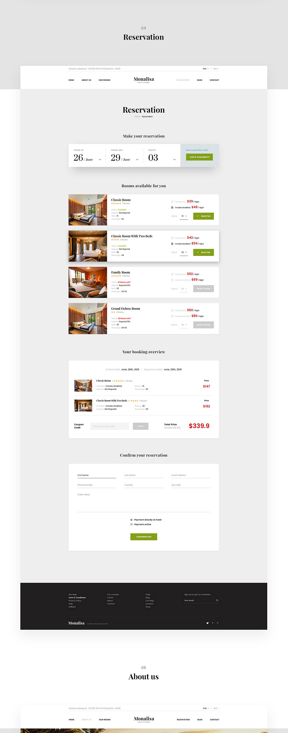 网站制作之酒店类网站设计方案(图2)